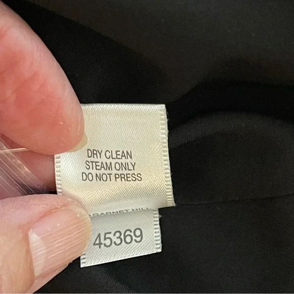 Garnet Hill Easy Velvet Dress in Black Silk Blend old money minimalist pockets - Picture 11 of 11